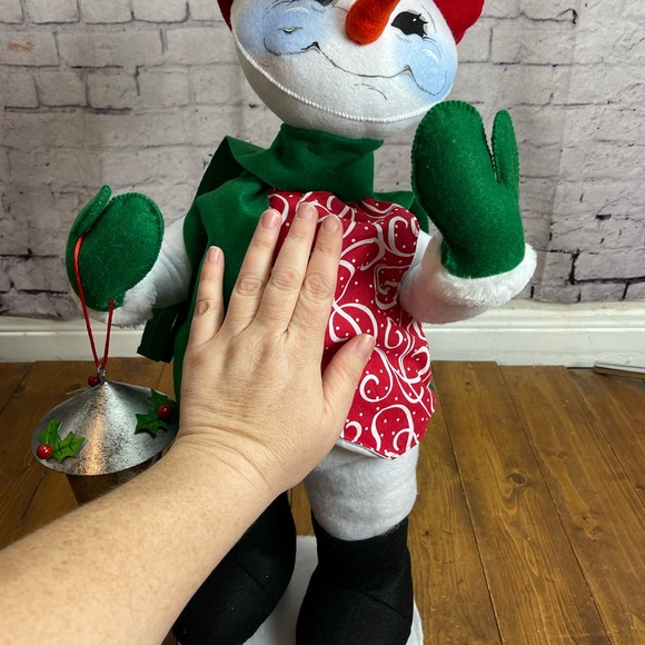 Annalee 2019 20” Christmas swirl snowman